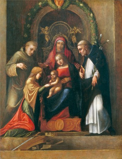 The Mystic Marriage of St. Catherine, 1510-15 by Antonio da Correggio